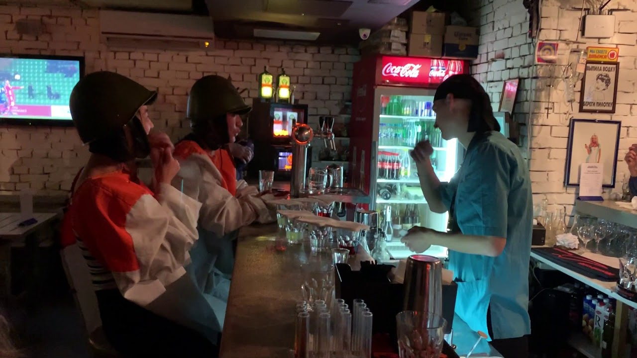 The Monsoon Diaries - KIEV, UKRAINE: Helmet Shot at Palata #6 (Hospital Bar)