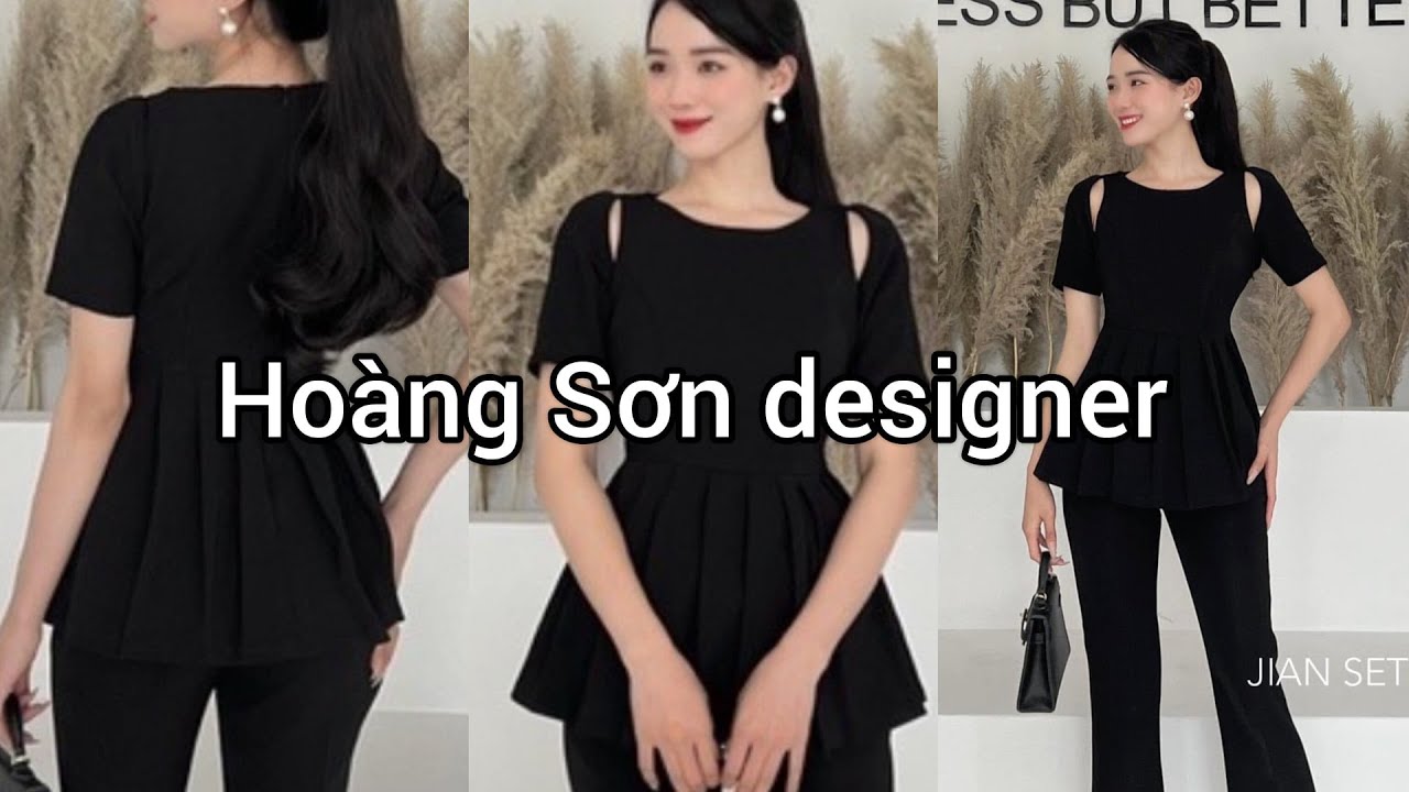 Dạy cắt may: hướng dẫn cách cắt áo cổ tròn bổ mảnh thân xếp ly xòe theo mẫu| Hoàng Sơn designer