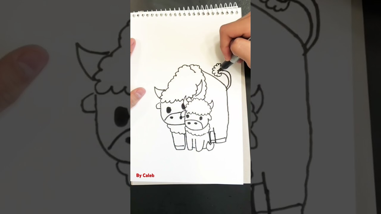 Drawing Bison 🦬 🦬| American Bison Drawing #shorts