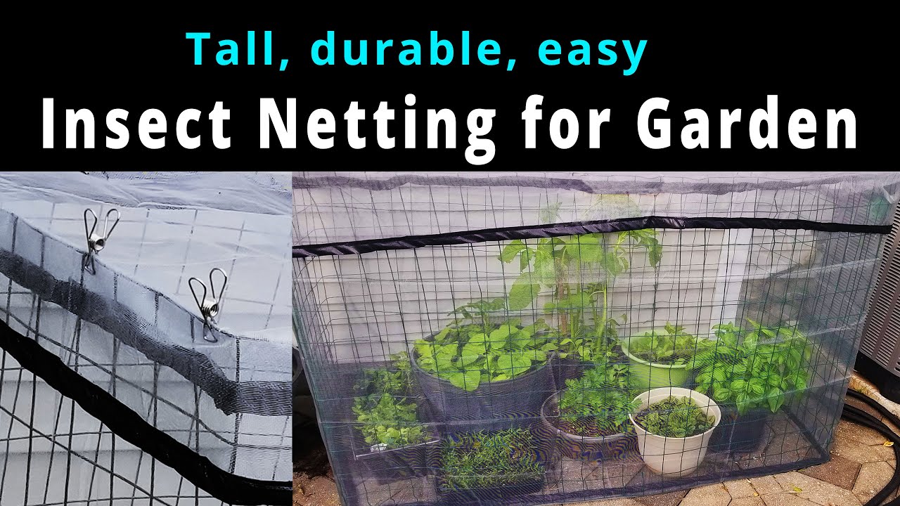 Insect Netting for garden - DIY Reusable, easy to store, customizable