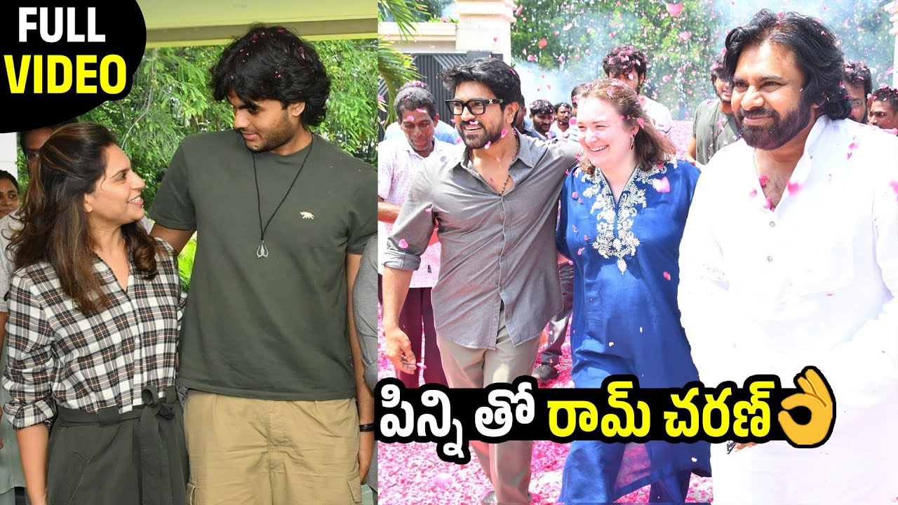 Ram Charan Happy Moments With Anna Lezhneva & Pawan Kalyan At Winning Celebrations | Always Filmy