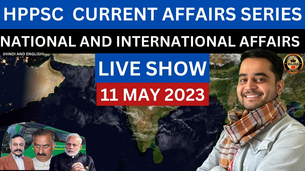 11 MAY 2023 | Hppsc Current Affairs | Static Gk | Important Questions| Vishal Khajuria sir