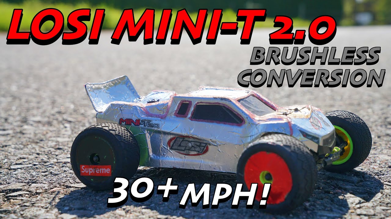 Losi Mini-T 2.0 Brushless Conversion +  2S/ 3S Speed Tests - Castle Sidewinder Micro 2 5300kv