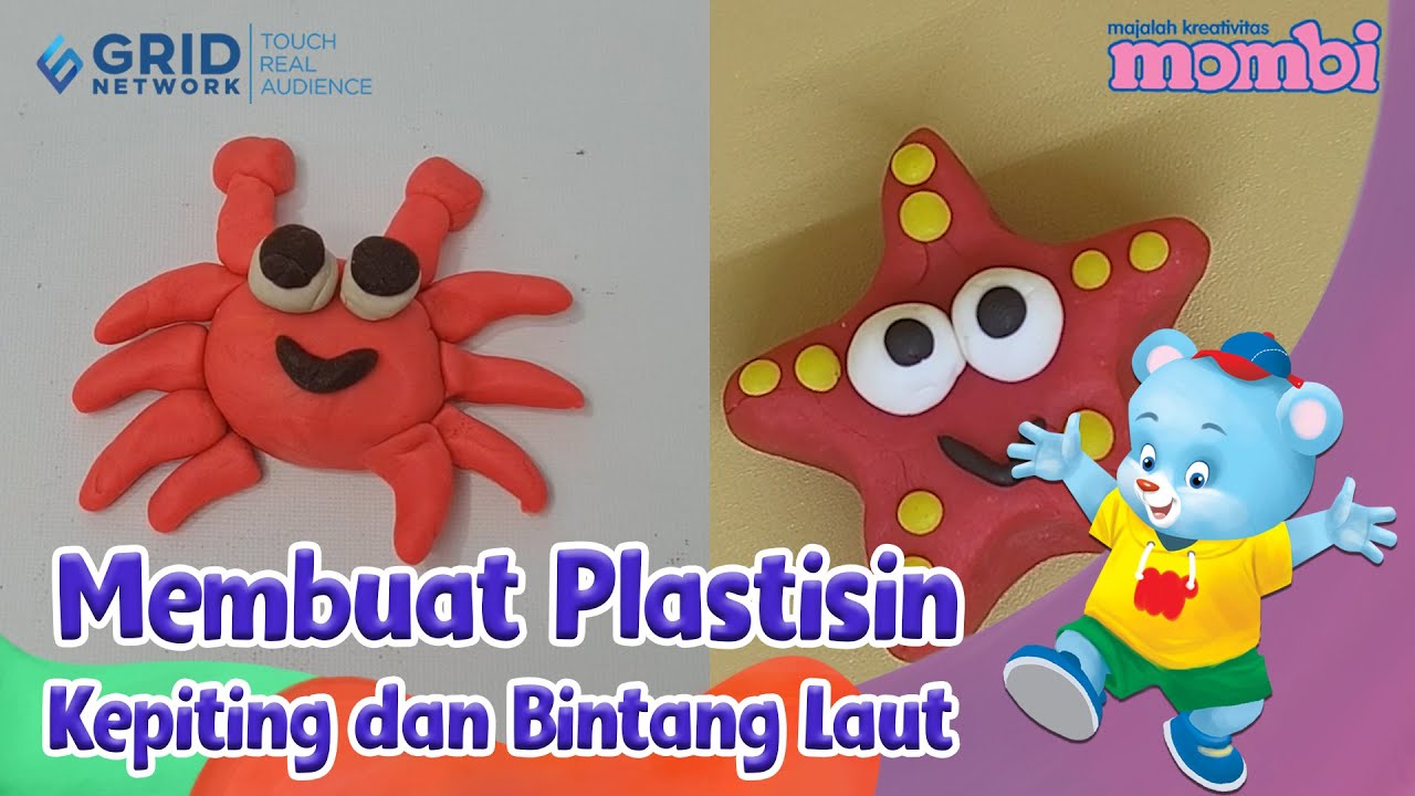 Membuat Plastisin - Kepiting dan Bintang Laut