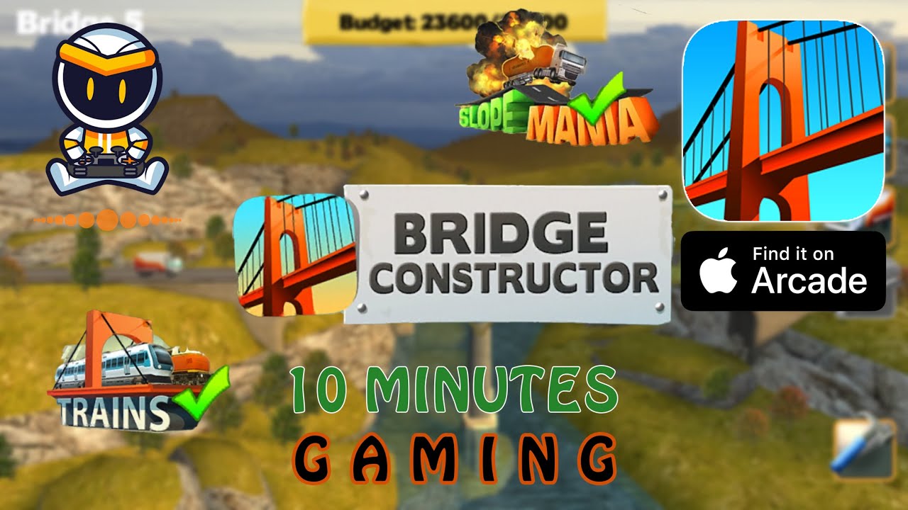 [Bridge Constructor+] - Apple Arcade - The #1 bridge building game - Headup GmbH - Feb 08, 2022
