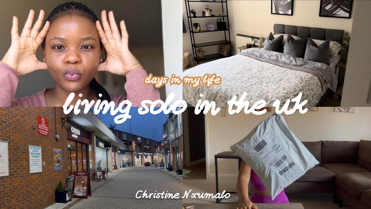 Solo living in the UK, new hair, new gym sets from gym shark, lazying around
