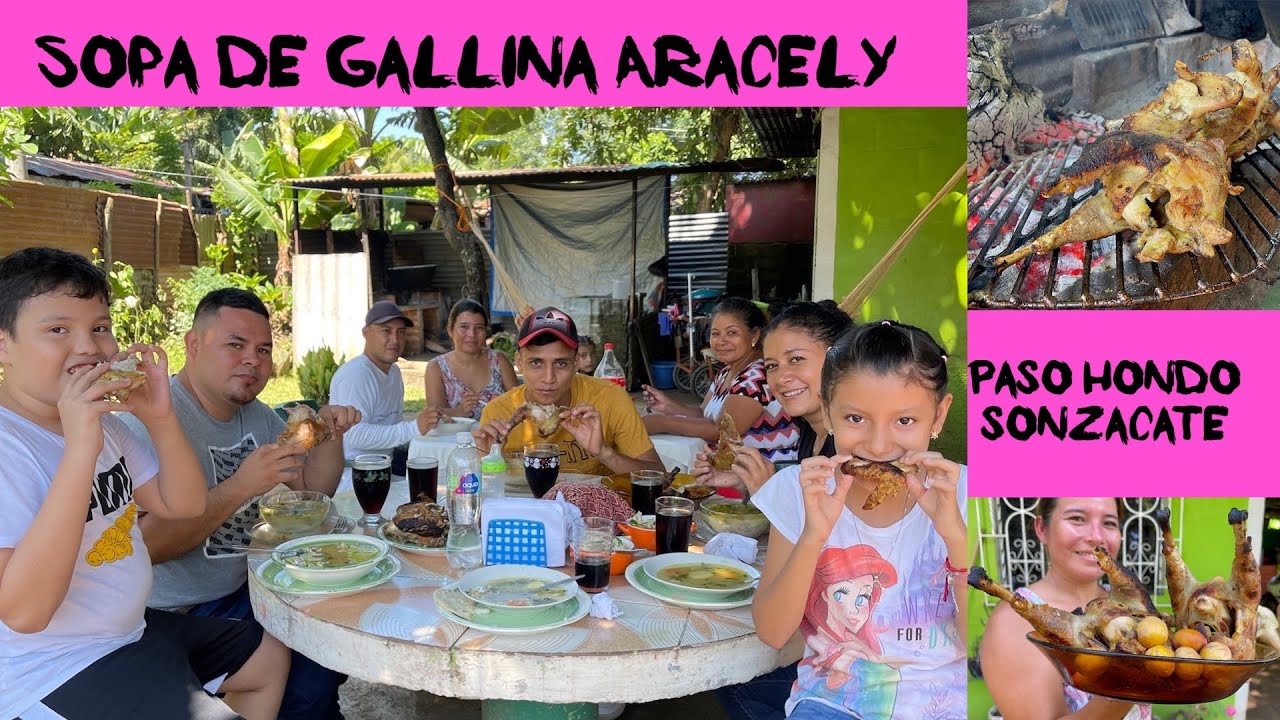 Sopa de gallina Aracely en Sonzacate