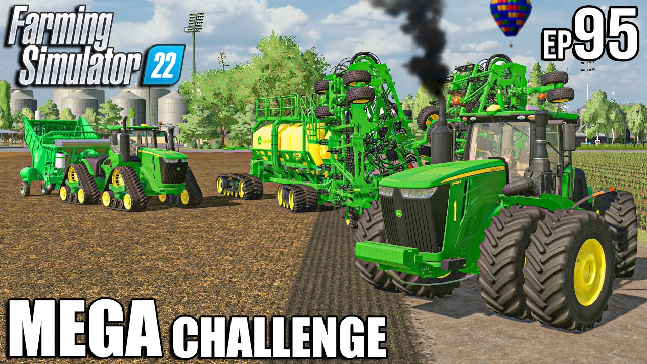 Barley SEEDING with JOHN DEERE C850 Air DRILL | MEGA Challenge | Farming Simulator 22 #95