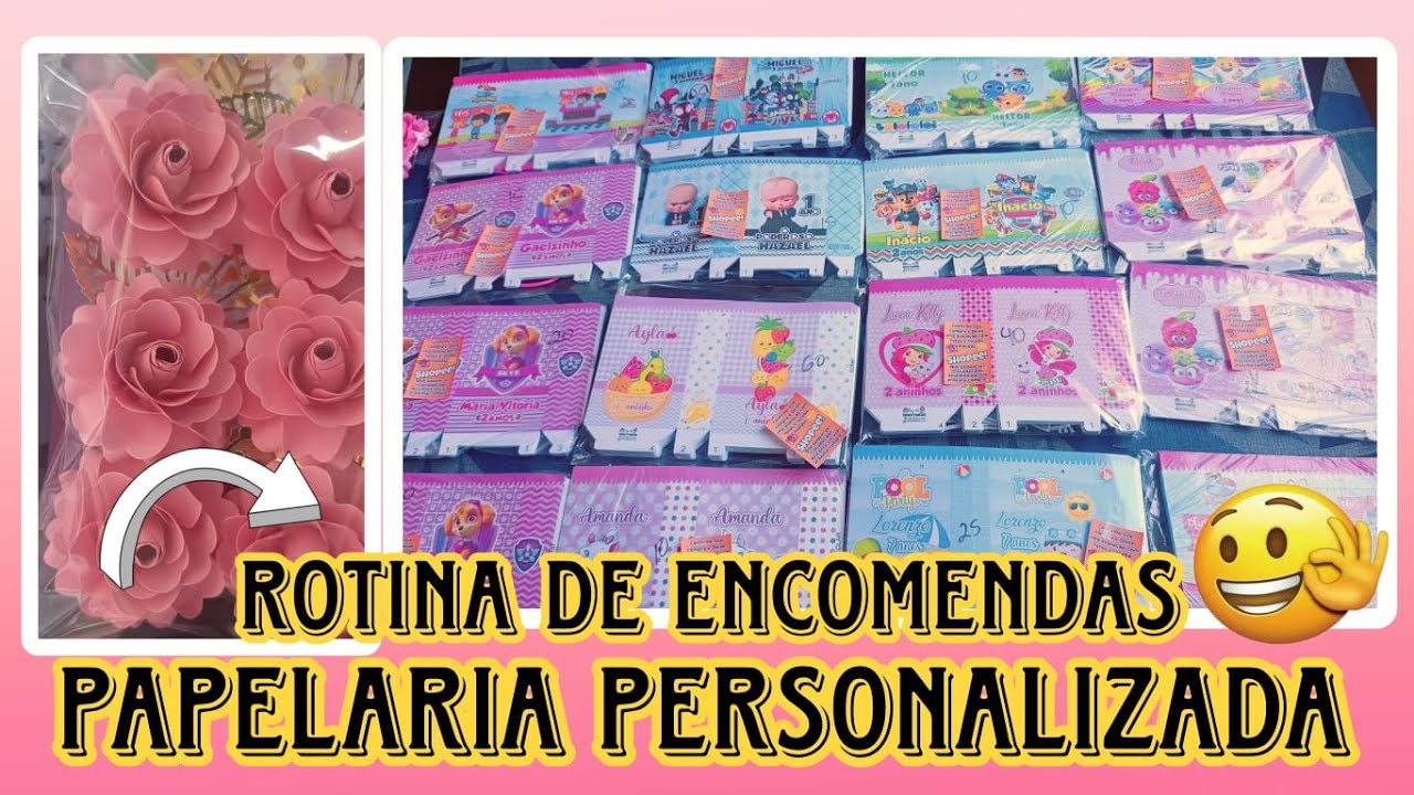VENDA DE PERSONALIZADOS NA SHOPEE- PAPELARIA PERSONALIZADA