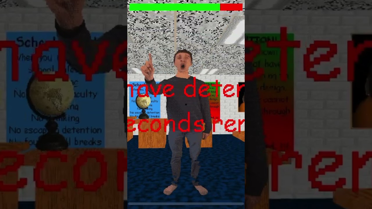 Getting caught by Baldi