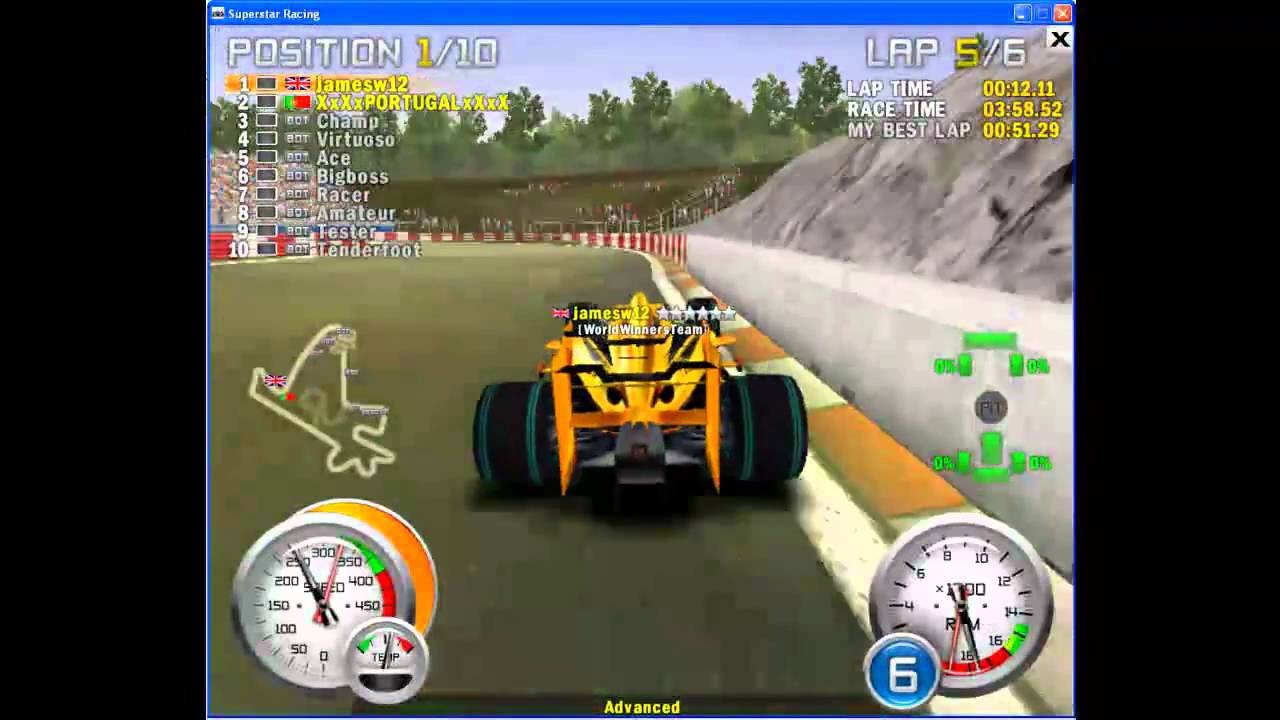 Superstar racing - Jamesw12 vs Dark