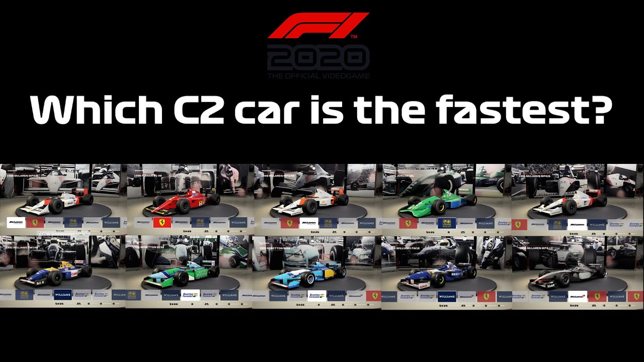 F1 2020 - TOP 10 FASTEST CLASSIC CARS | PC