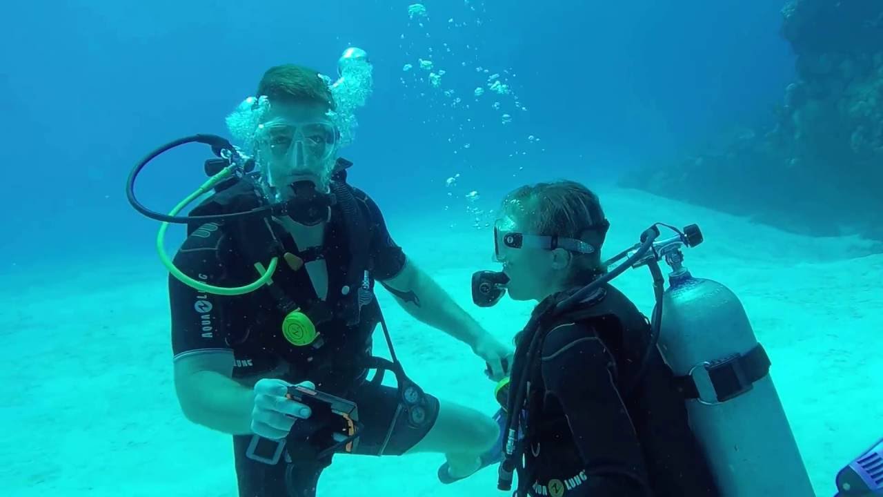 Surprise Marriage Proposal Underwater While Scuba Diving in Cozumel Mexico