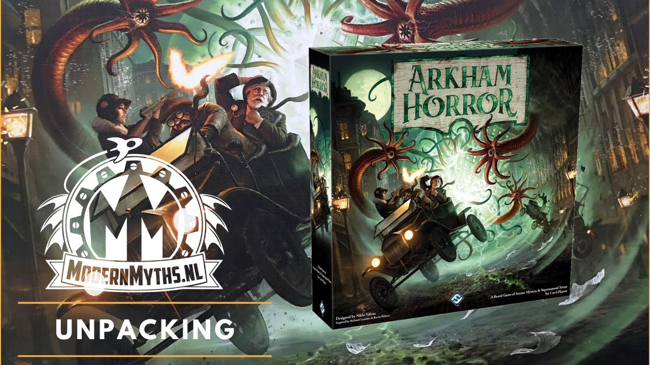 Arkham Horror Third Edition Unpacking - Modern Myths Spellenavond