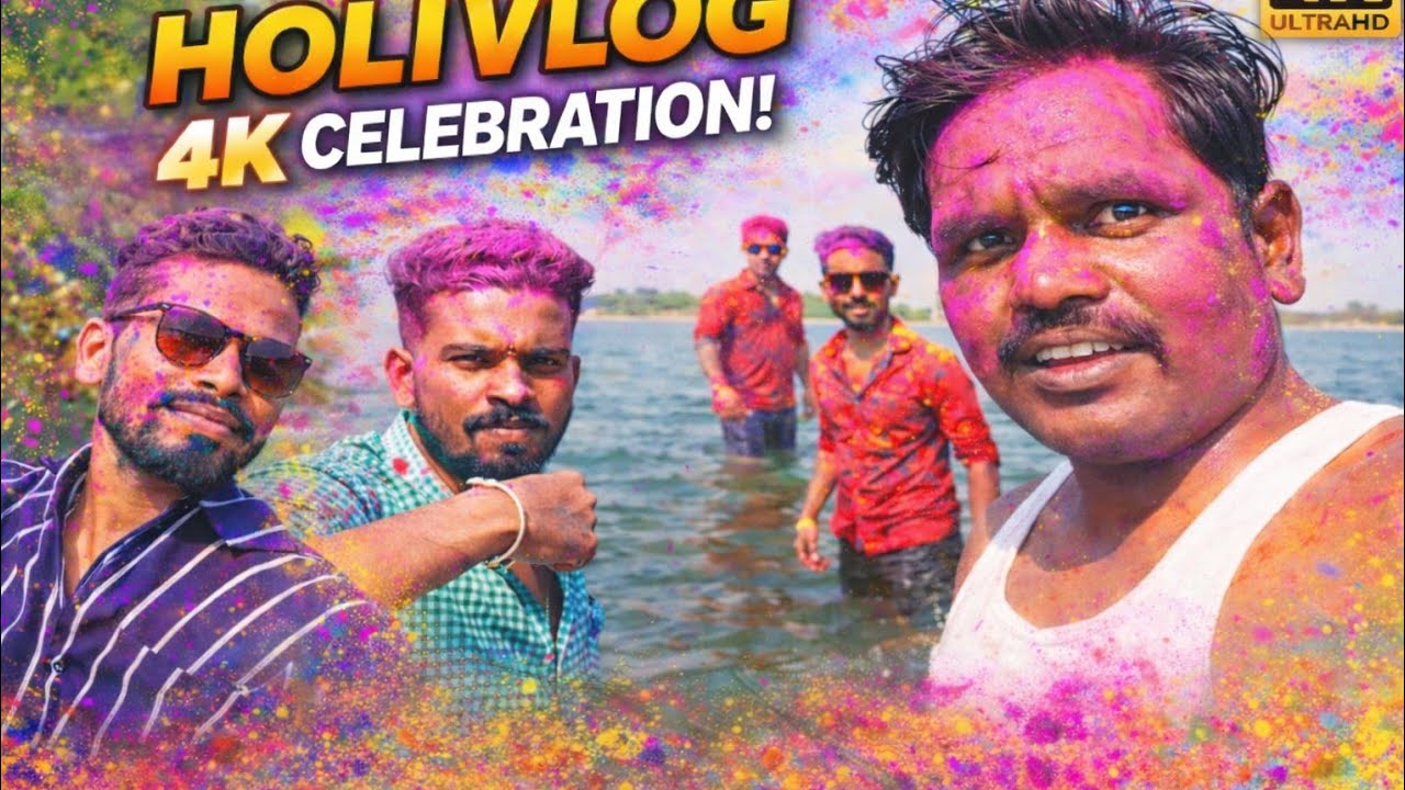 My First Holi Vlog 🌈🔥 | Crazy Holi Celebration with Friends