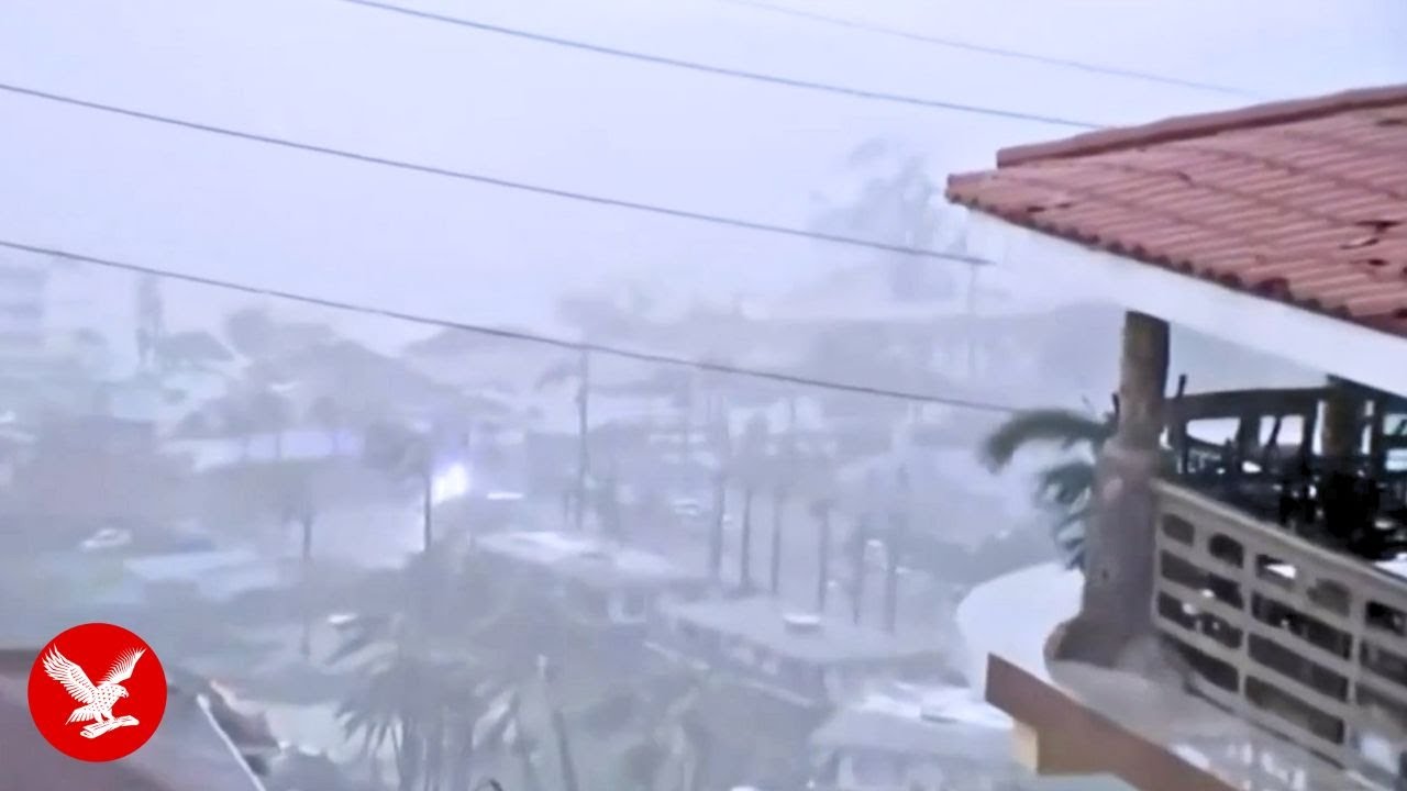 Moment Hurricane Melissa tears through Jamaica's resort town Montego Bay
