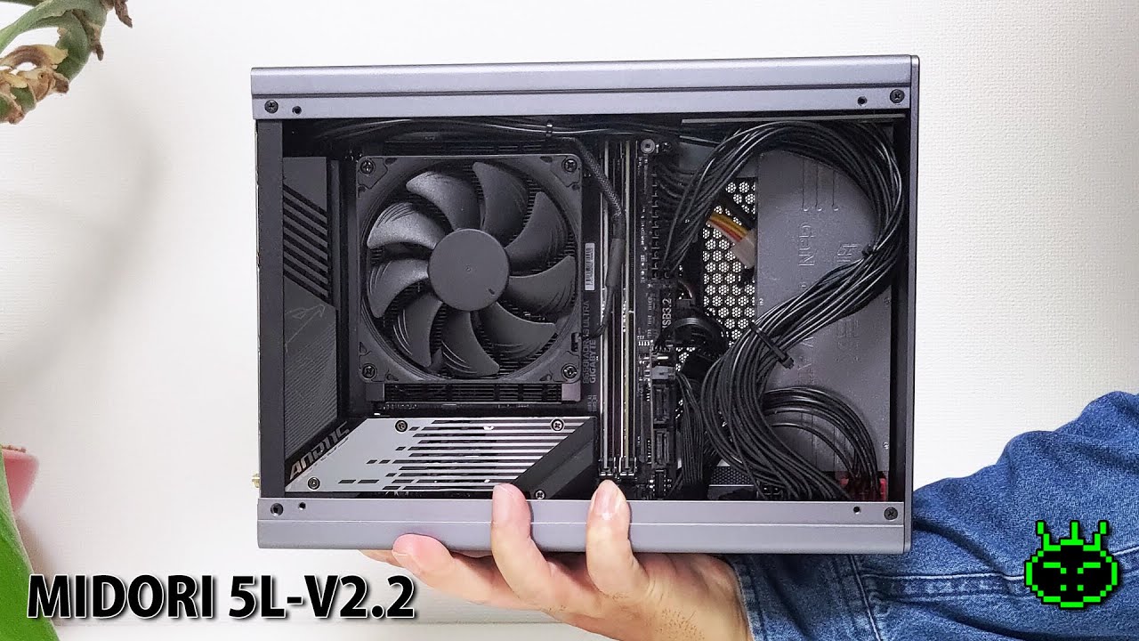 MIDORI 5L-V2.2 サンドイッチ型5.39L mini-ITXケース