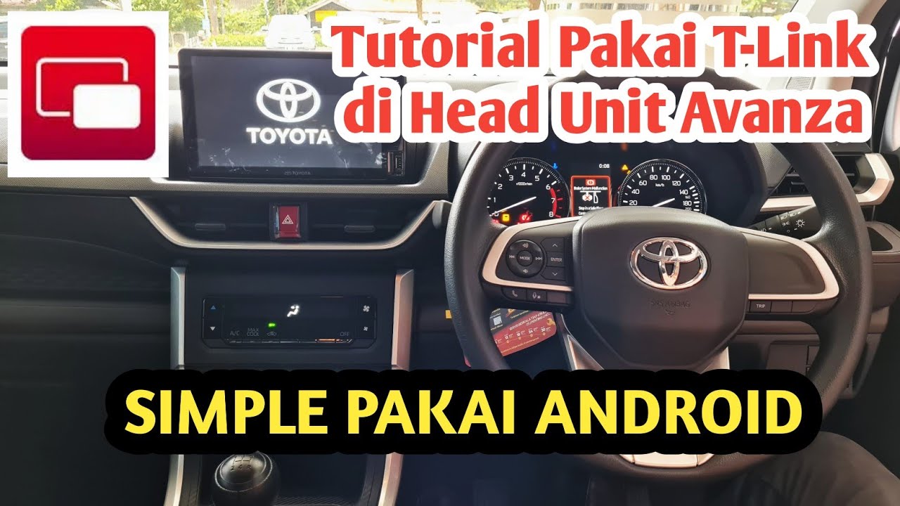 Cara pakai Fitur T-Link (Toyota Link) pada Head Unit Avanza || Simple pakai Android