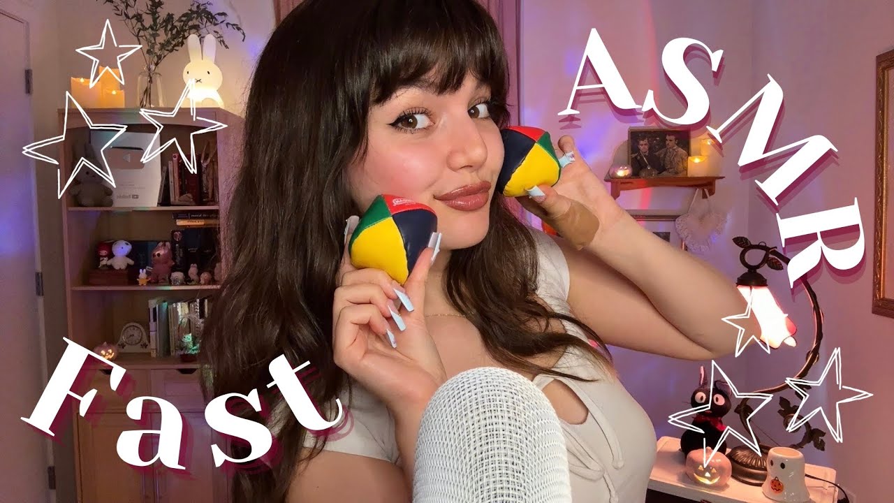 Actually Fast and Aggressive ASMR ( Mouth Sounds, Hand Sounds, Tapping, Gripping, and More! )