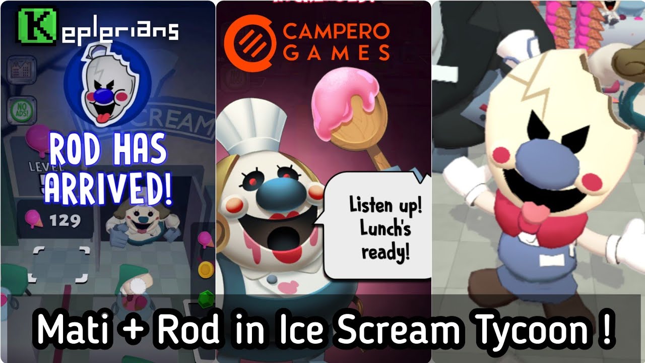 Unlocking Mati and Rod in Ice Scream Tycoon 🍦🏭🥳