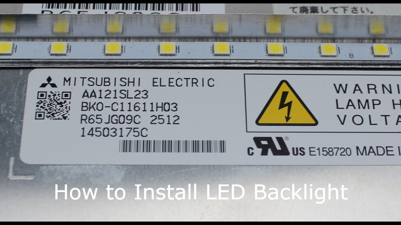 AA121SL23, How to Install LED Backlight