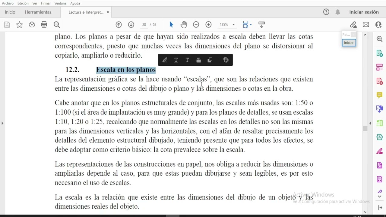 15. Elementos que componen un plano