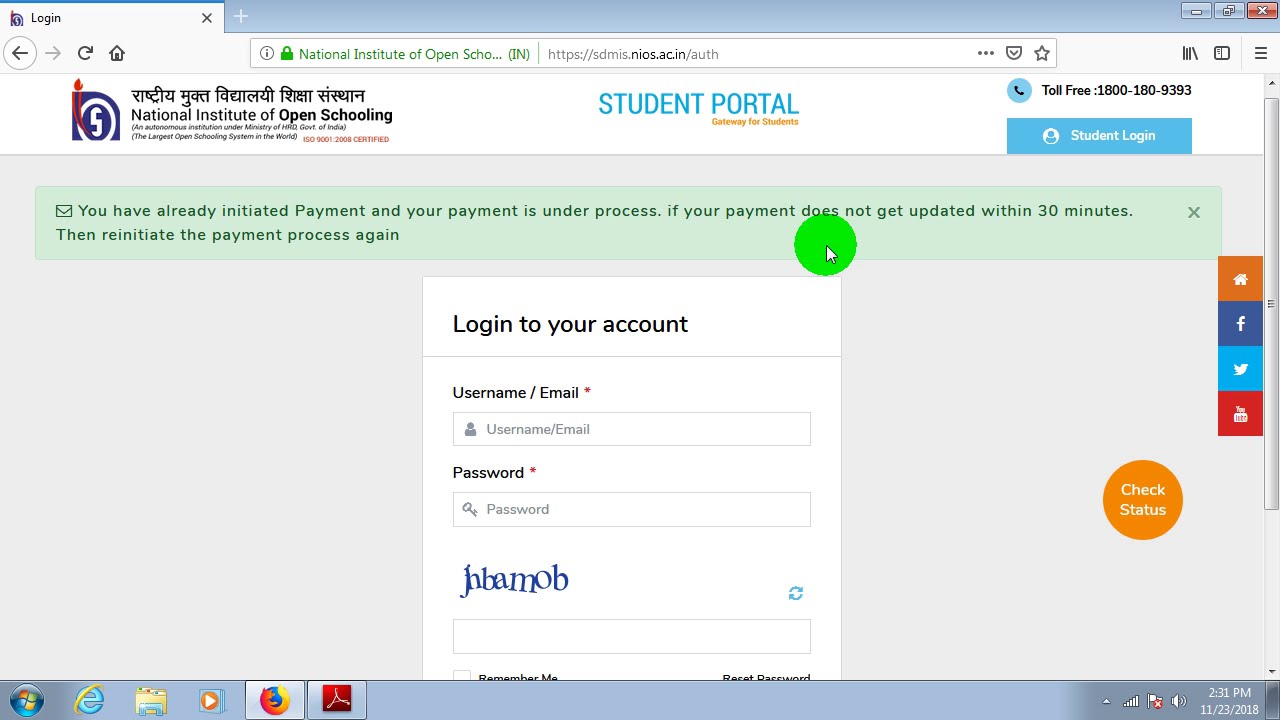 How to pay NIOS exam fee online 2024 10th And 12th || Pay Nios Exam Fee 2024 || #nios