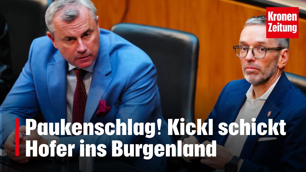 Paukenschlag! Kickl schickt Hofer ins Burgenland | krone.tv NEWS