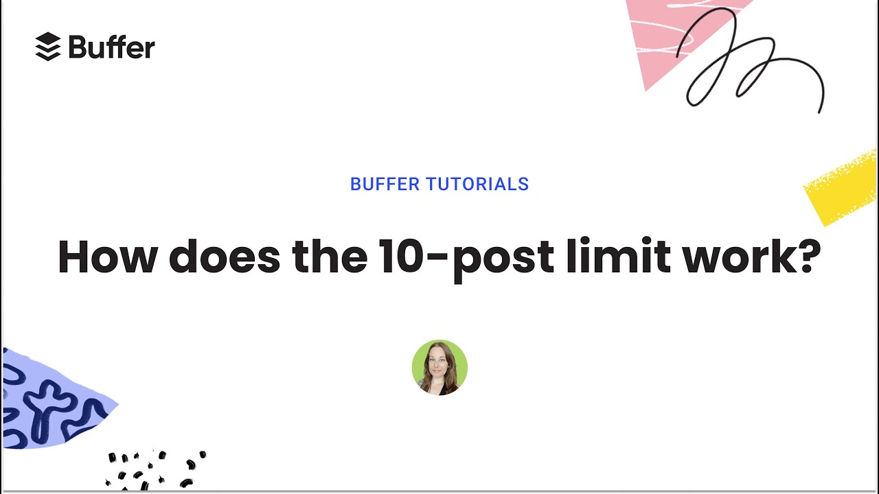 How does the 10-post limit work on the Buffer Free Plan?