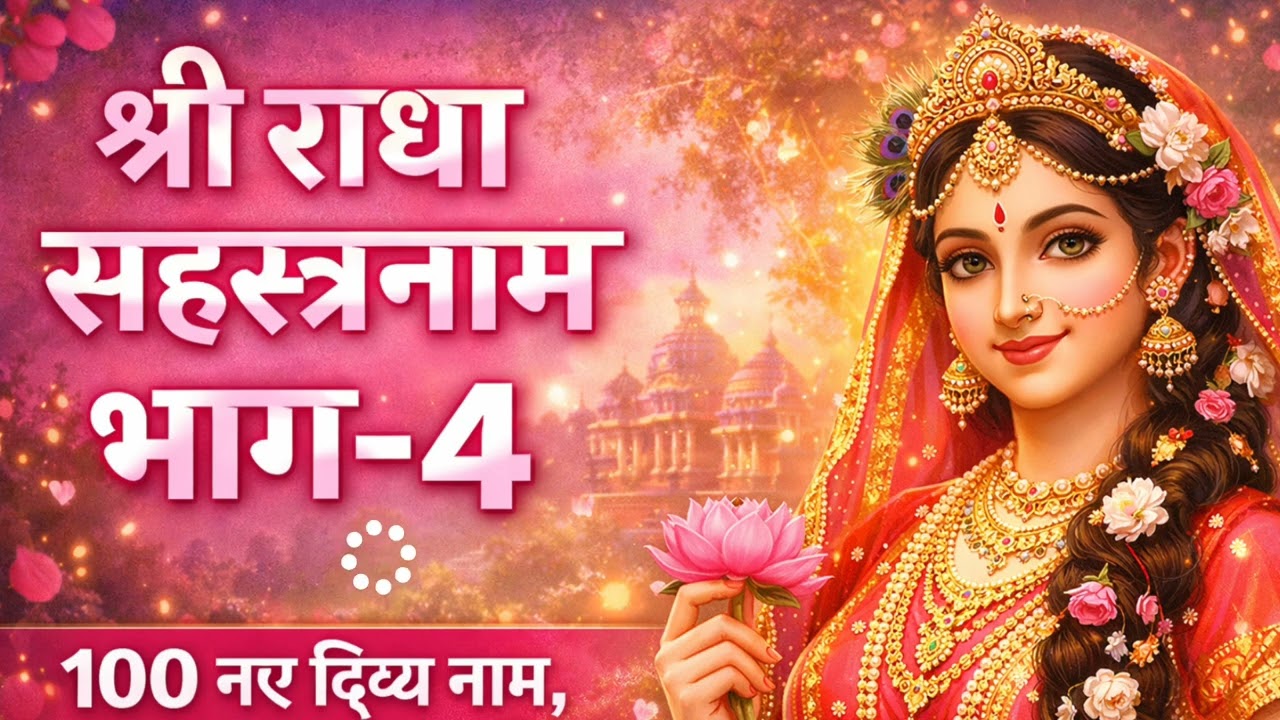 शांति के लिए - श्री राधा सहस्रनाम Part 4 | Radha Sahasranamam 100 Names