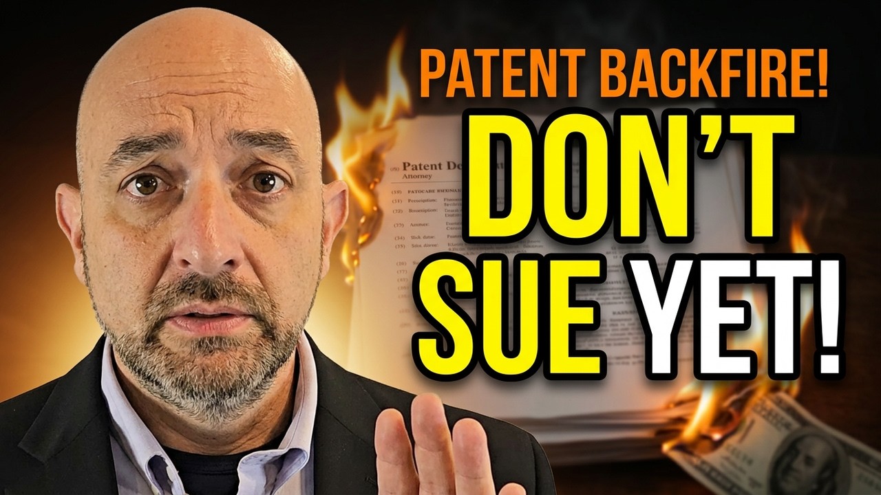Patent Infringement&mdash;Here's Why Lawyers Say Don't Sue Yet