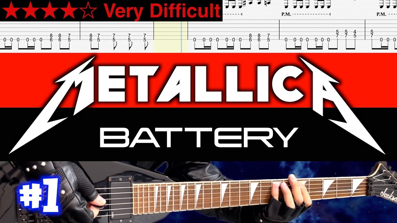 Metallica - Battery #1【Guitar TAB | BPM 100→200】