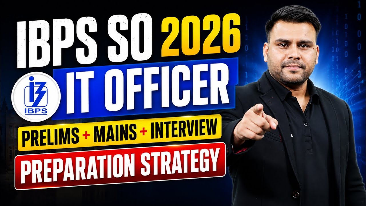 IBPS SO 2026 | IBPS SO IT Officer Preparation Strategy | By Vivek Pandey