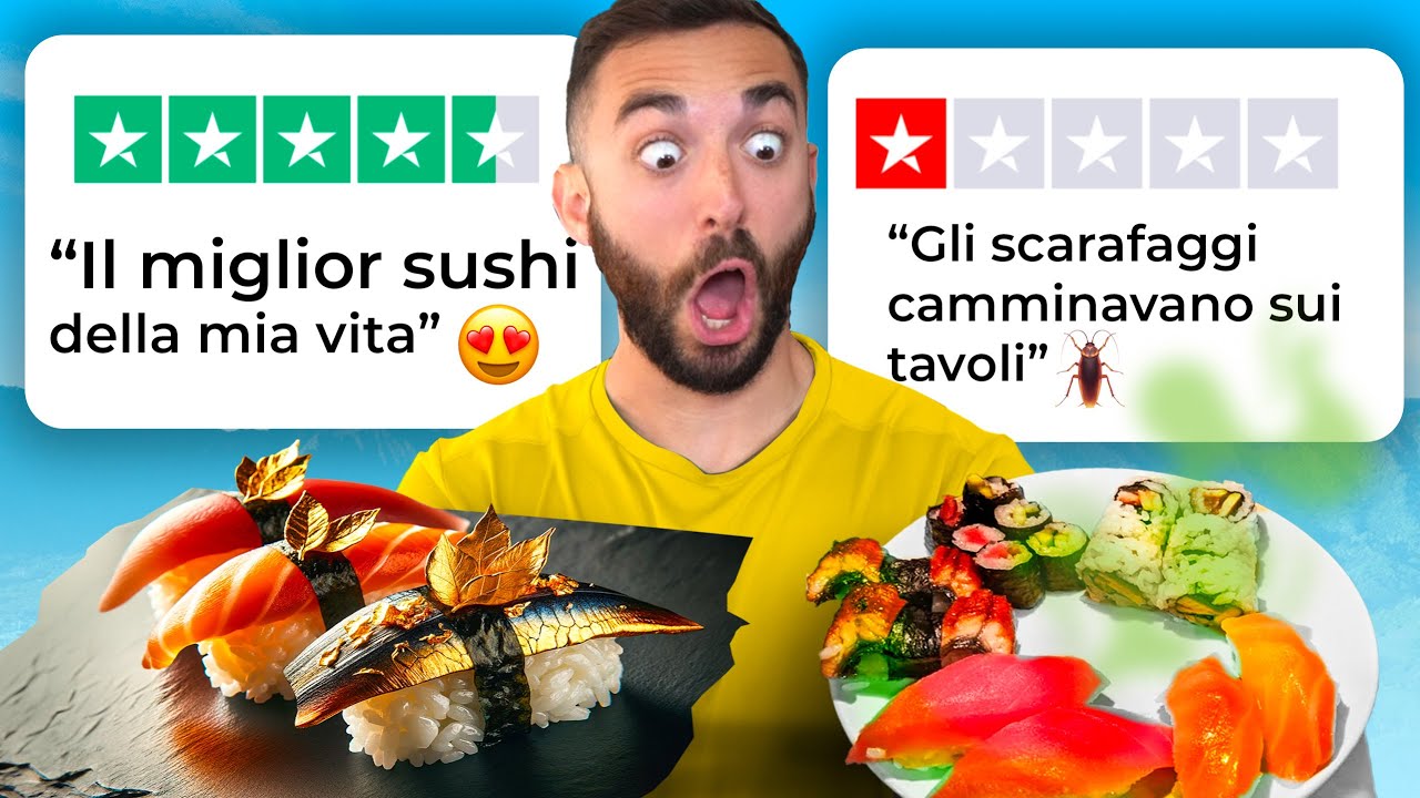 SUSHI MEGLIO RECENSITO vs SUSHI PEGGIO RECENSITO della CITTÀ!