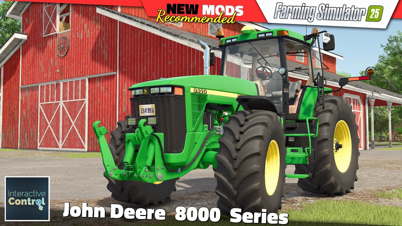 FS25 | John Deere 8000 Series (Interactive Control ready) - Farming Simulator 25 Mods Review QHD
