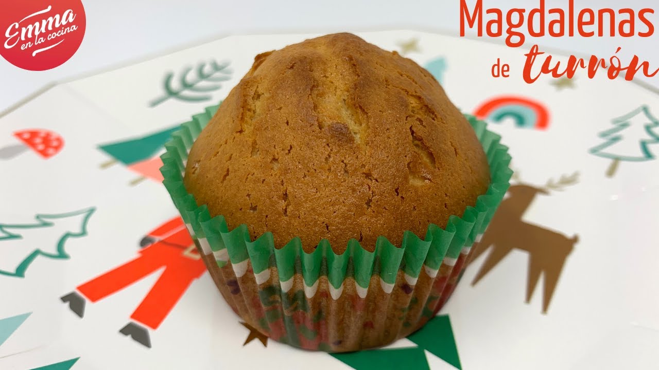 MAGDALENAS de TURRÓN BLANDO | Recetas navideñas