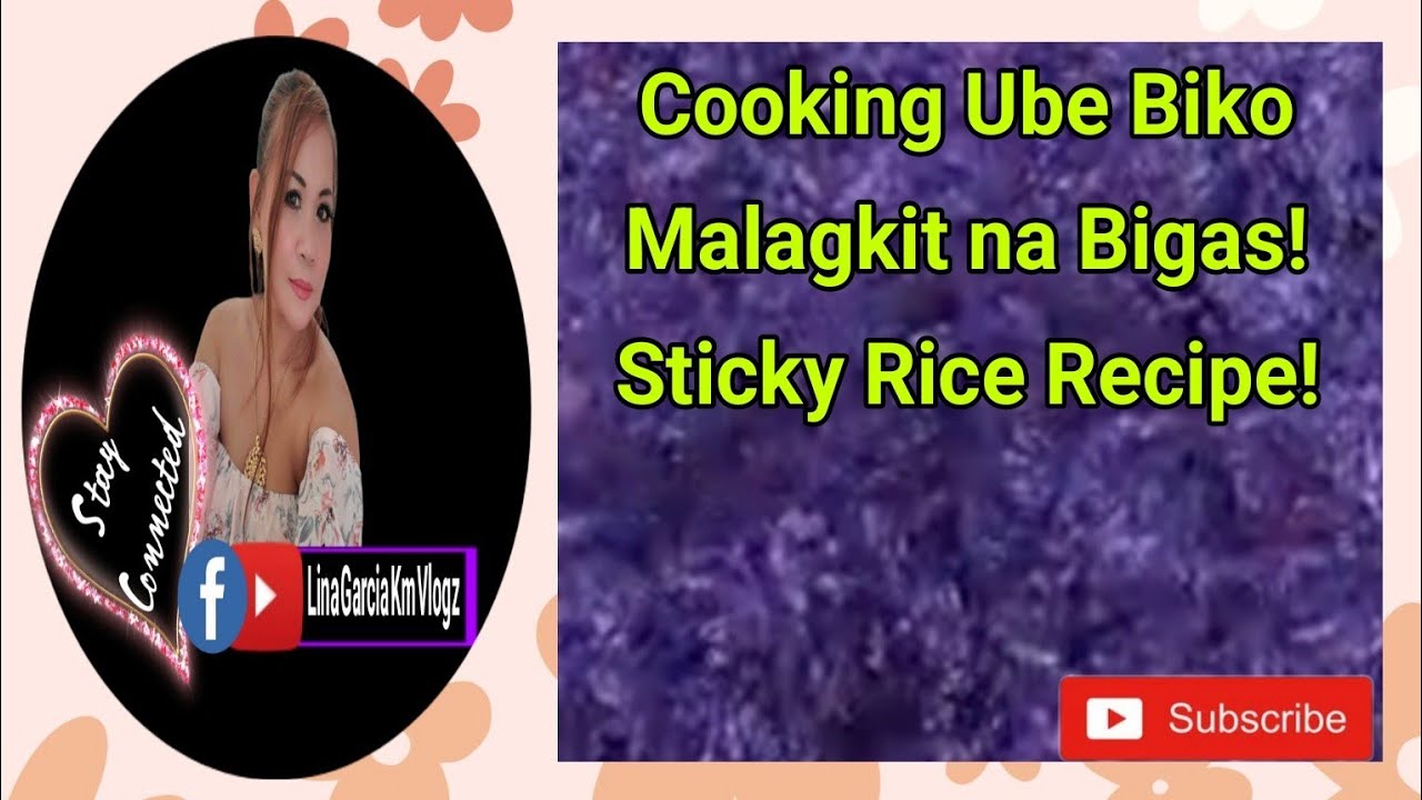 Cooking ube biko malagkit na bigas ( purple sticky rice cake ) /Lina Garcia Km Vlogz