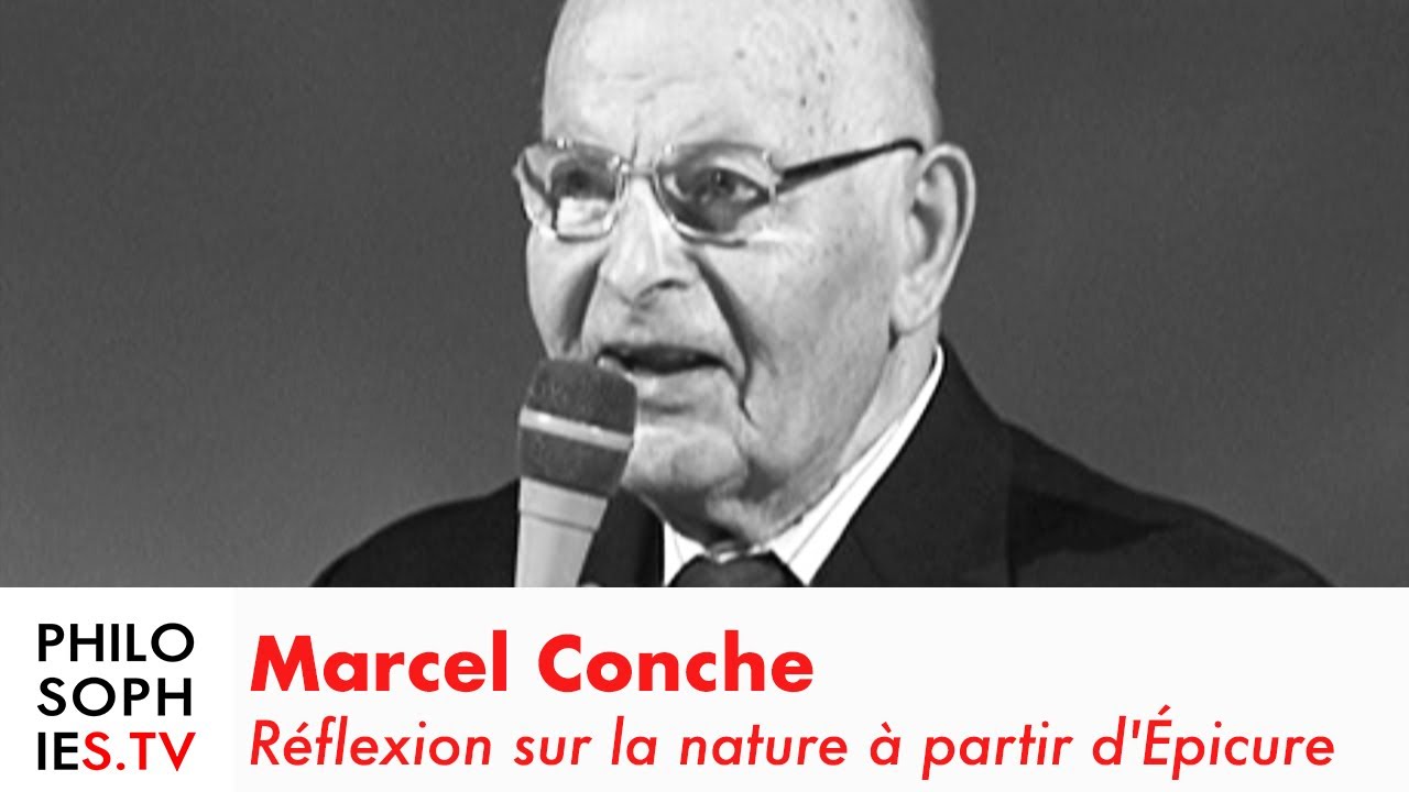 Réflexion sur la nature à partir d'Épicure par Marcel Conche