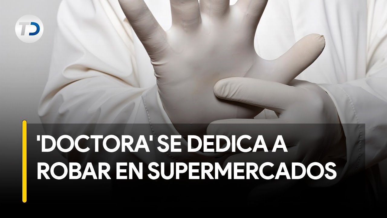 Mujer vestida de doctora se dedica a robar en supermercados