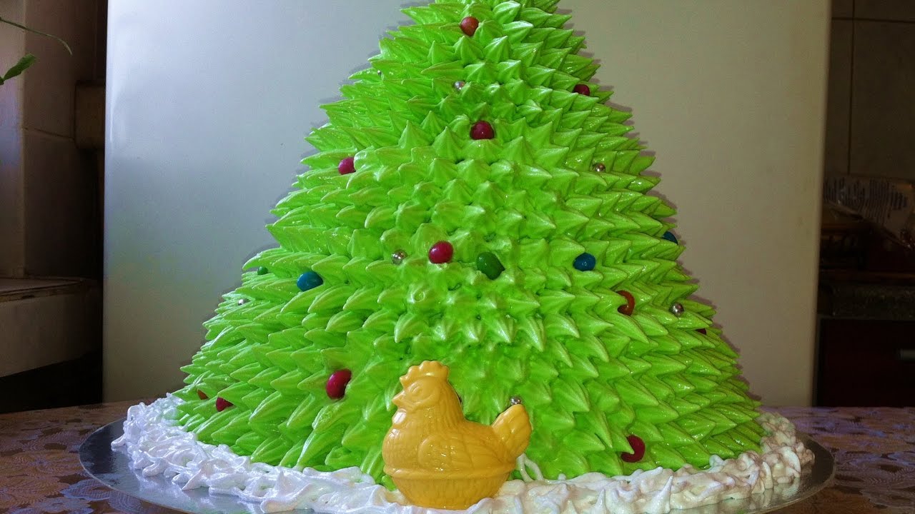 Торт Новогодняя Елочка 3D / New Year Cake Tree 3D / Новогодний Торт / Пошаговый Рецепт МК