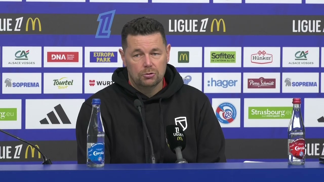 Les éloges de Pierre Sage concernant le niveau de jeu du Racing Club de Strasbourg !