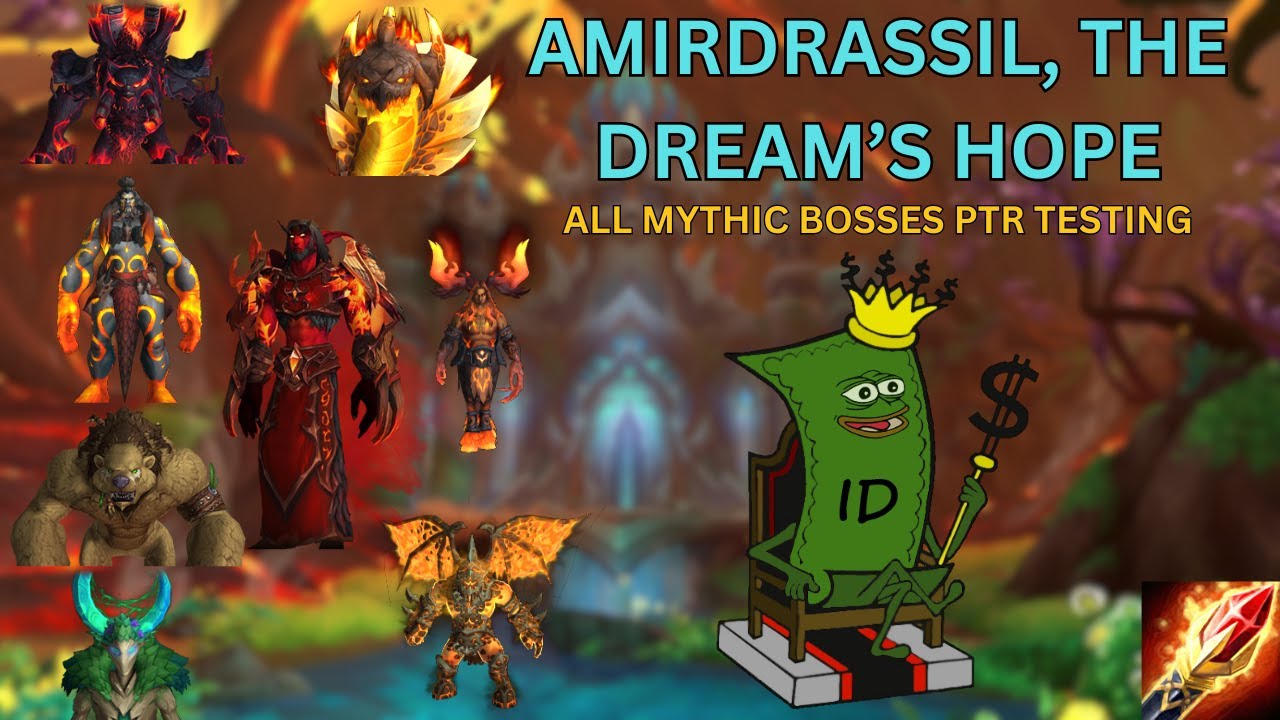 Every Boss in Mythic Amirdrassil, The Dreams Hope 10.2 PTR Raid Testing | Instant Dollars | Mage PoV