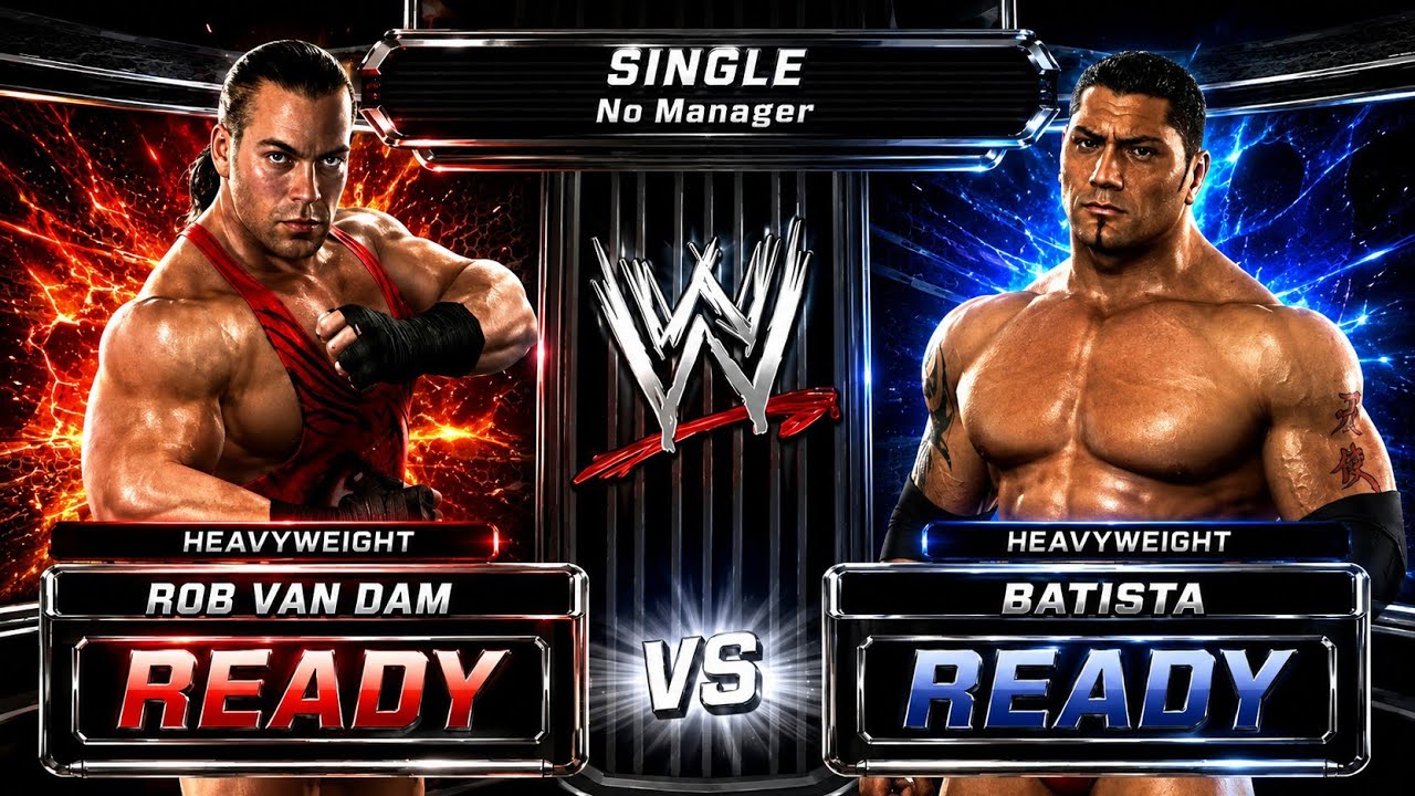 Rob Van Dam VS Batista | WWE Smackdown VS RAW 2007