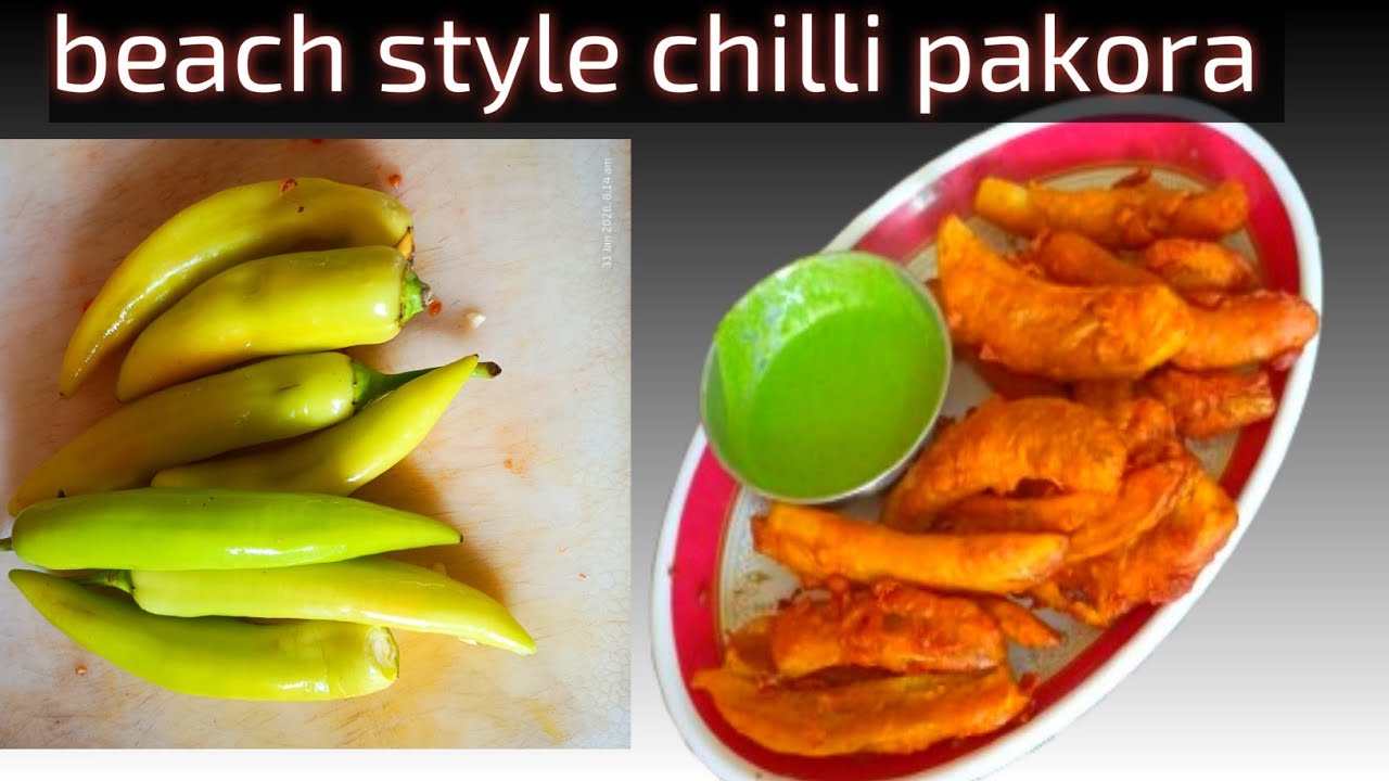 Chennai beach style chilli pakora|| without onion garlic recipe||