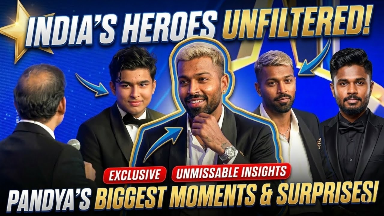 Harsha bhogle interview Hardik, Gill, Sanju Samson, And Vibhav Suryavanshi At Naman Award 2026