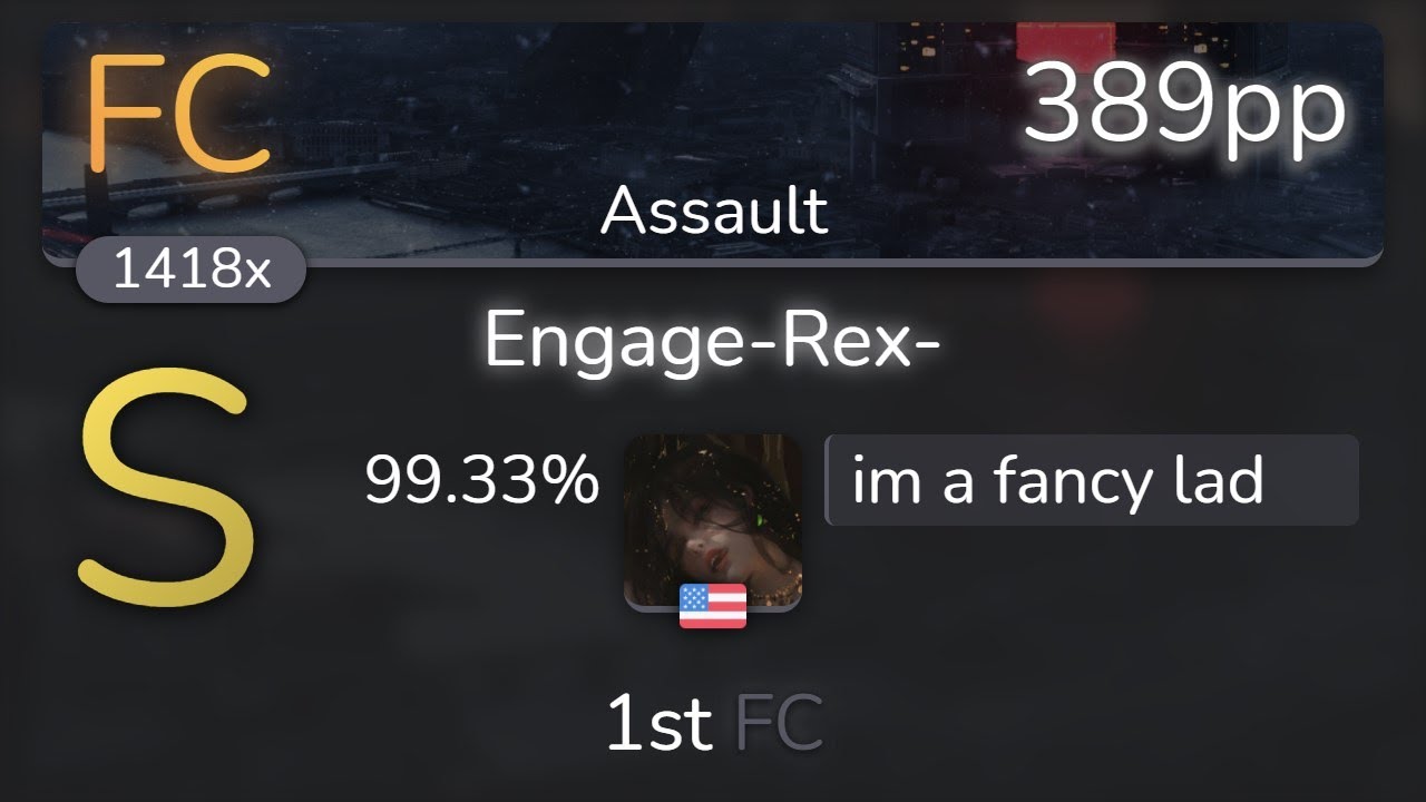 im a fancy lad | Getty vs. DJ DiA - Engage-Rex- [Assault] 99.33% {389pp 1st FC} - osu!