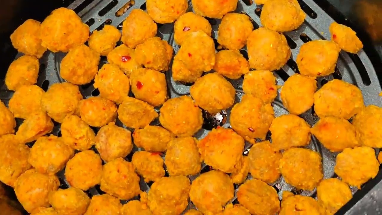 Crispy soya chunks with air fryer 🤤😋