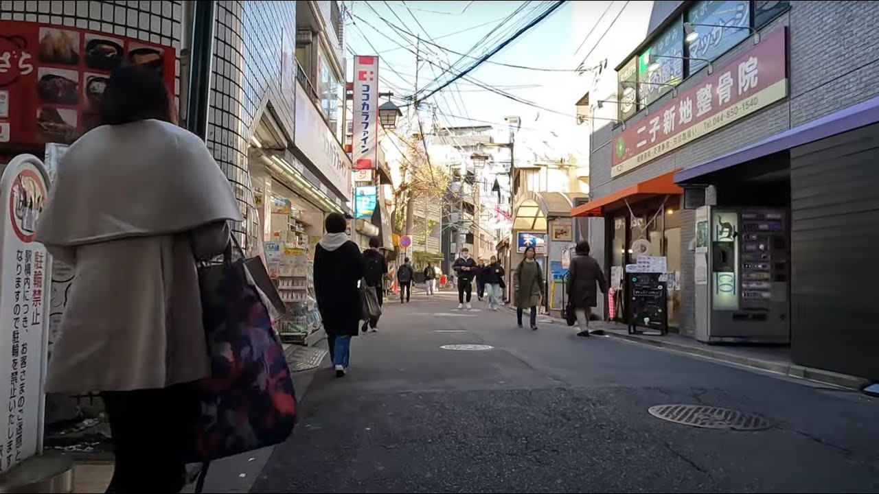 Japan Cycling | Tokyu Den-en-toshi Line: Takatsu Sta. ~ Yoga Sta. | 4K | January 2025