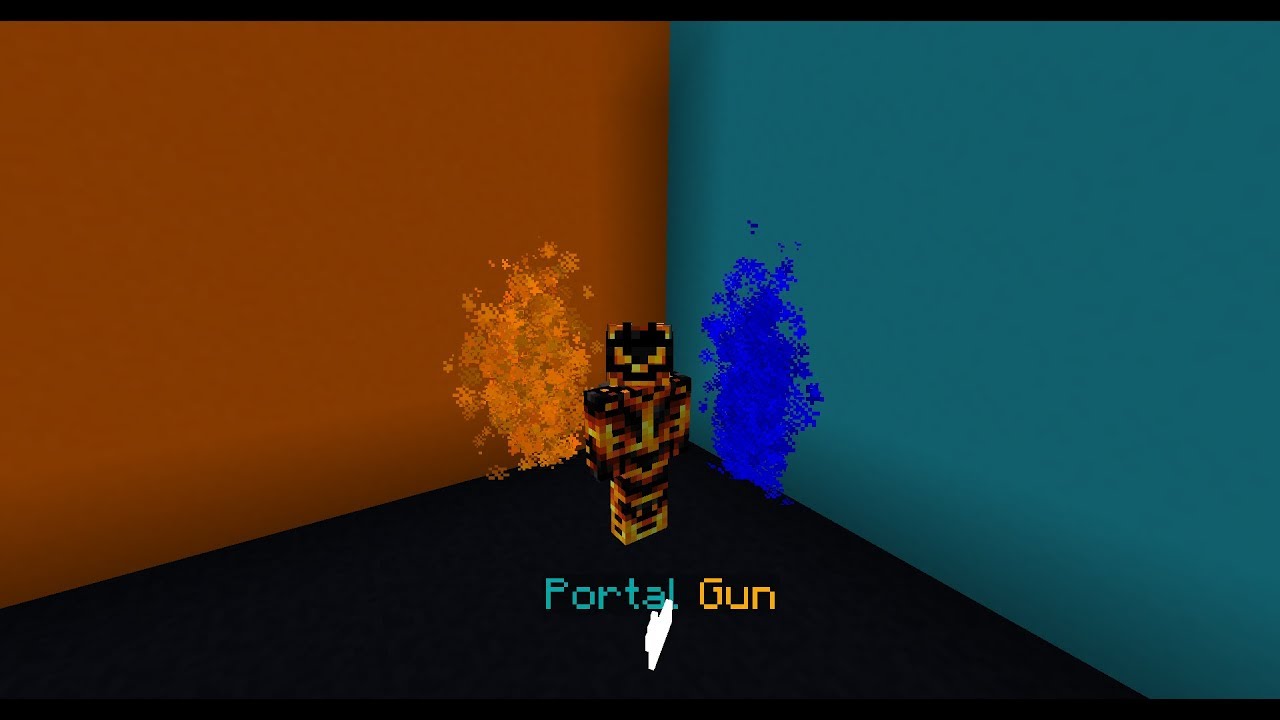 Custom Datapack: Portal Gun in Minecraft.