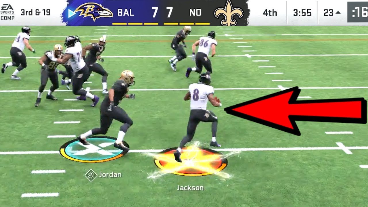 Lamar Jackson BREAKS NFL RECORD! Ravens vs Saints Madden 20 Online Gameplay